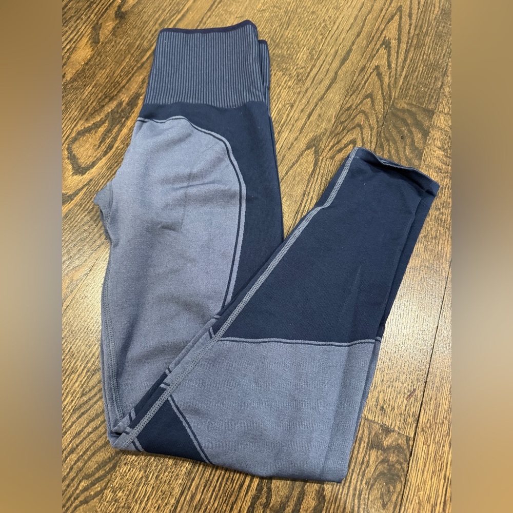 Third Love • Women’s Leggings Pants Blue High Rise Stretch Compression Run (M) - Picture 2 of 7